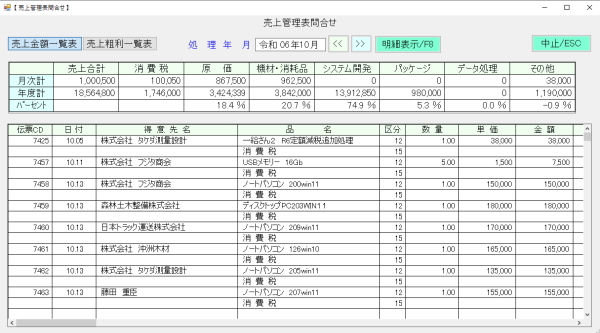 売上集計